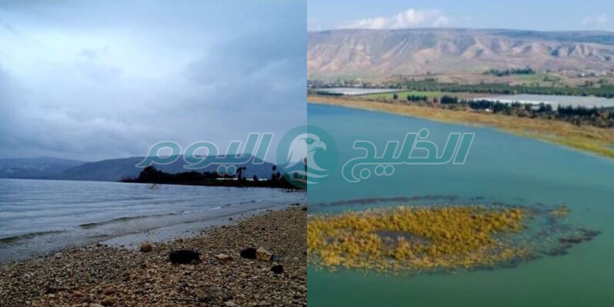 بحيرة طبريا قبل وبعد